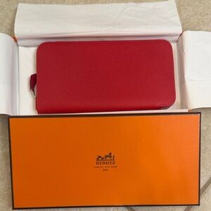 Hermès Red Leather Wallet